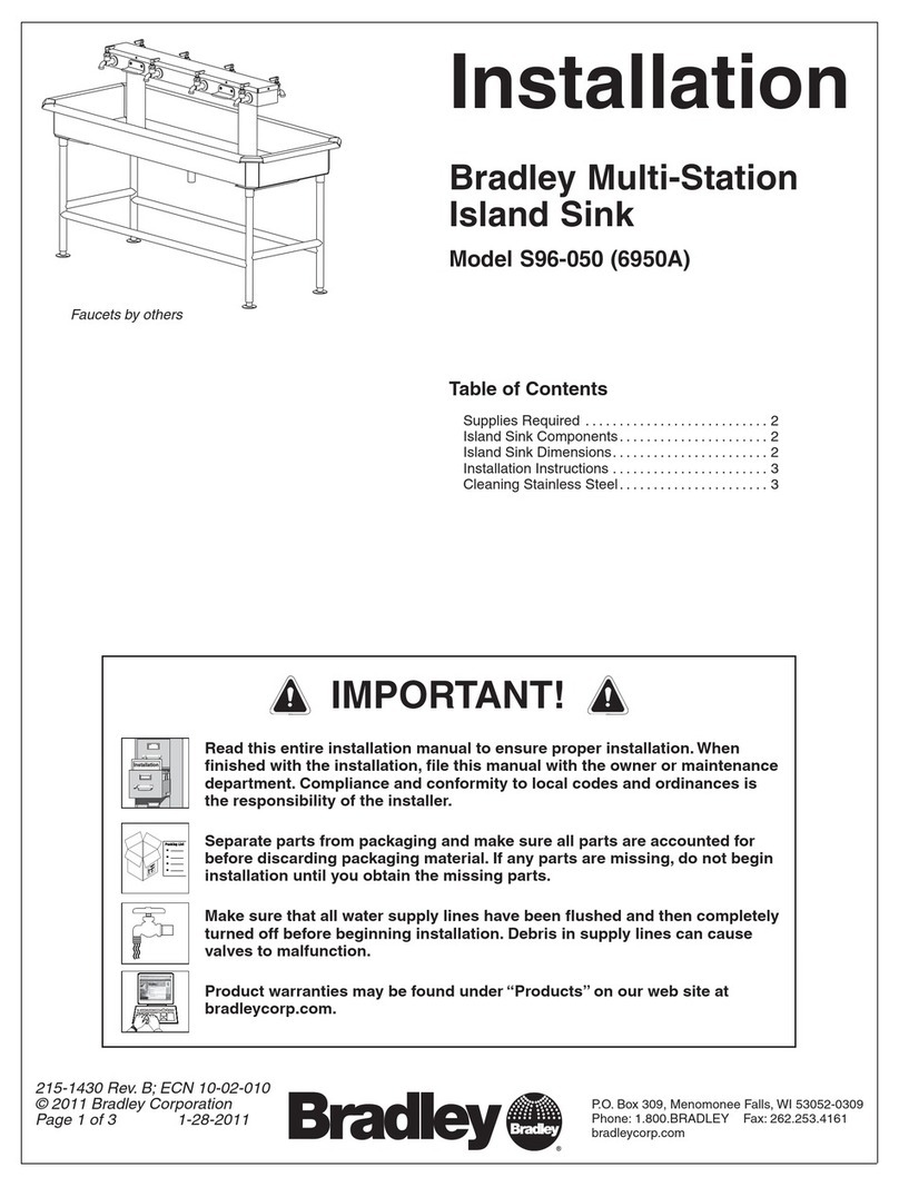 Bradley S96-050 User manual Bradley S96-050 User manual