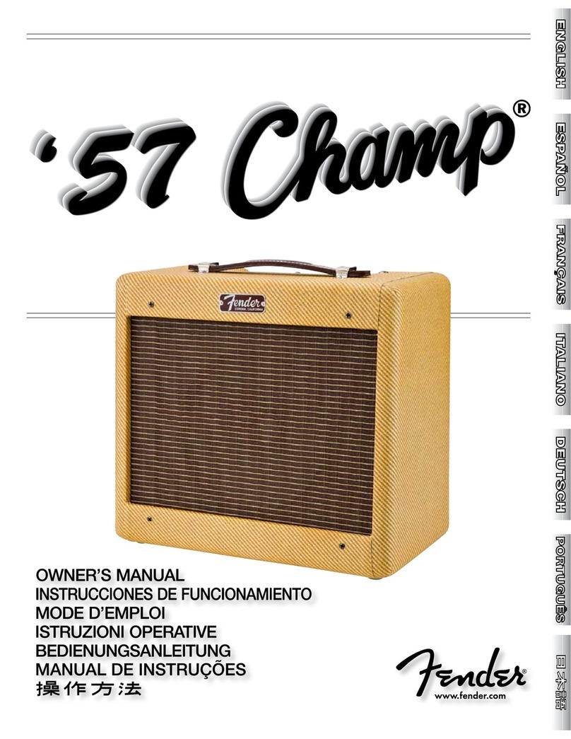 Fender 57 Champ User manual Fender 57 Champ User manual
