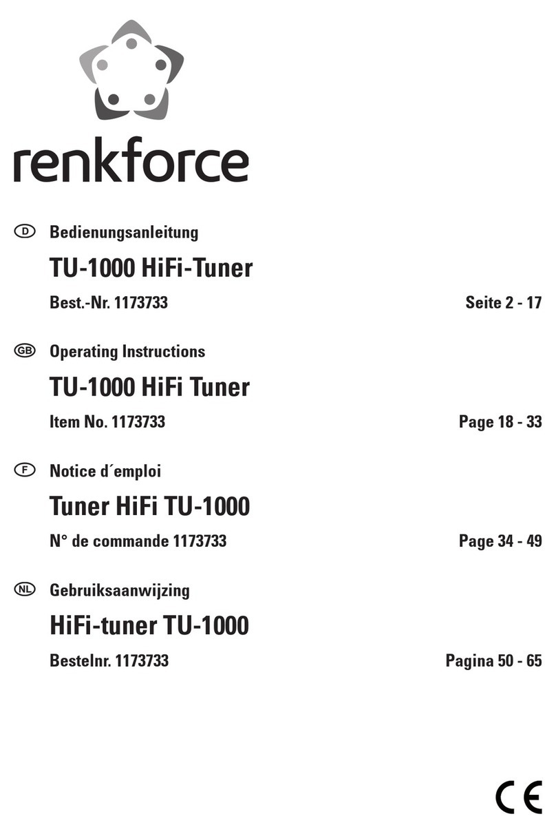 Renkforce TU-1000 operating instructions