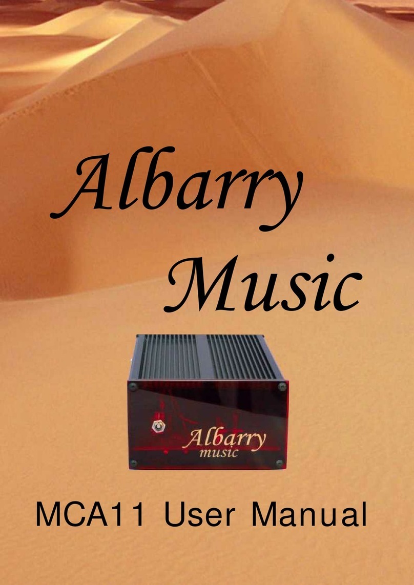 Albarry Music MCA11 user manual