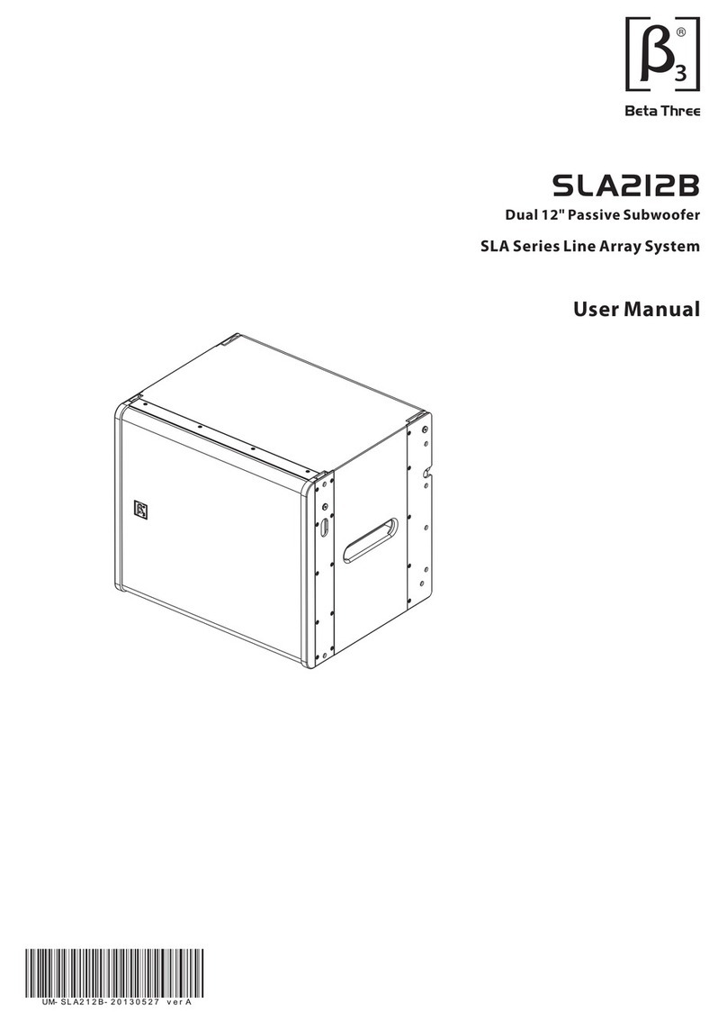 Beta Three SLA212B User manual