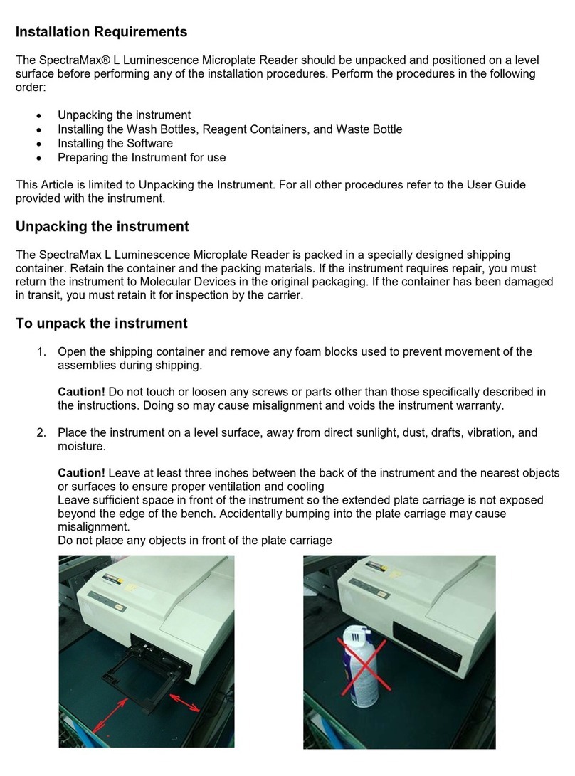 Molecular Devices SpectraMax L Operating and maintenance manual
