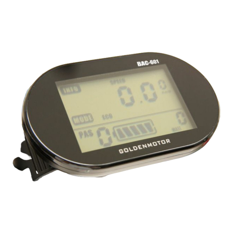 Golden Motor BAC-601 LCD user guide