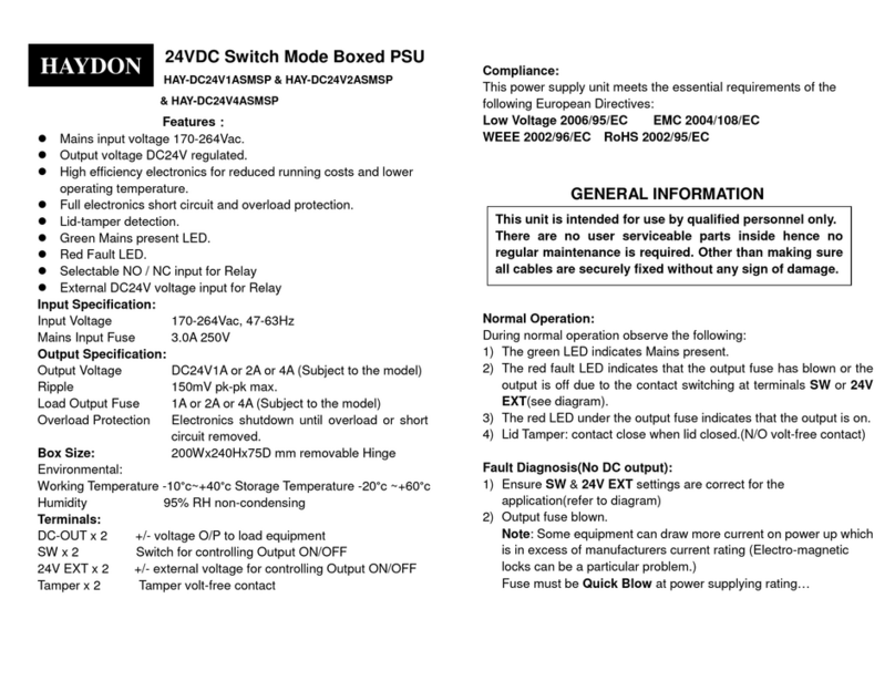 Haydon HAY-DC24V1ASMSP quick start guide