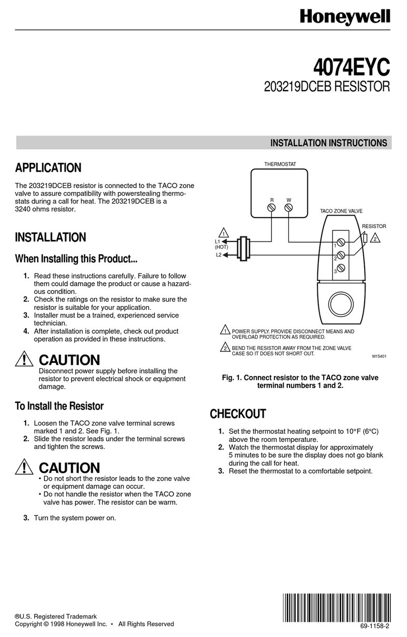 Honeywell 4074EYC User manual