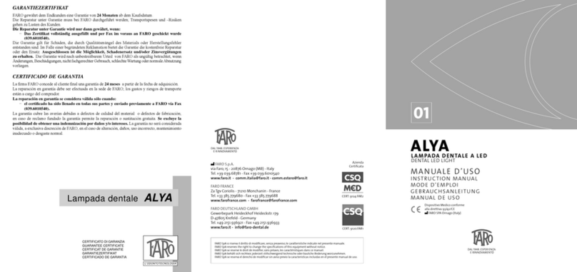 Faro ALYA instruction manual