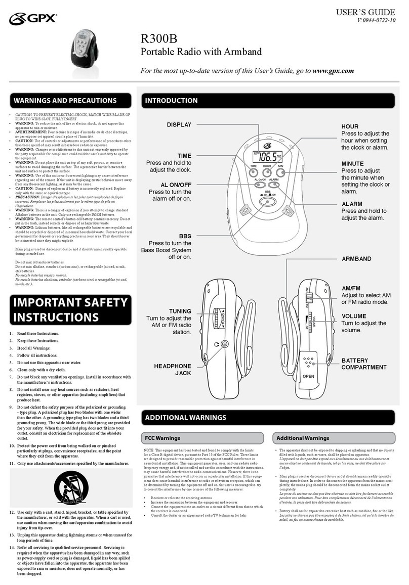 GPX R300B user guide