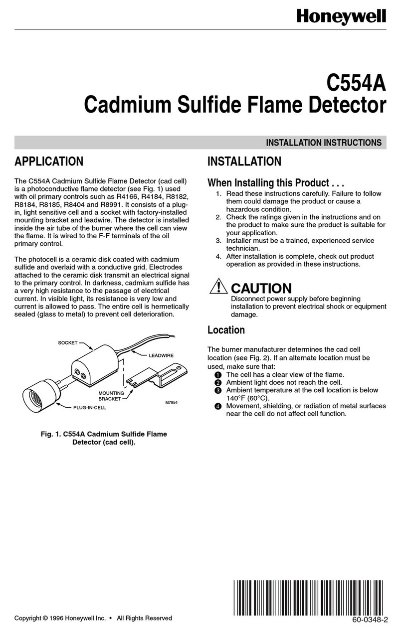 Honeywell C554A installation instructions