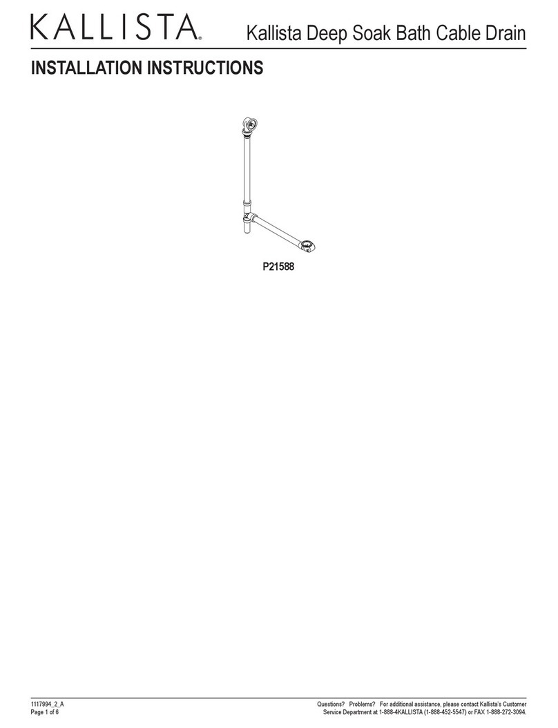 Kallista P21588 installation instructions