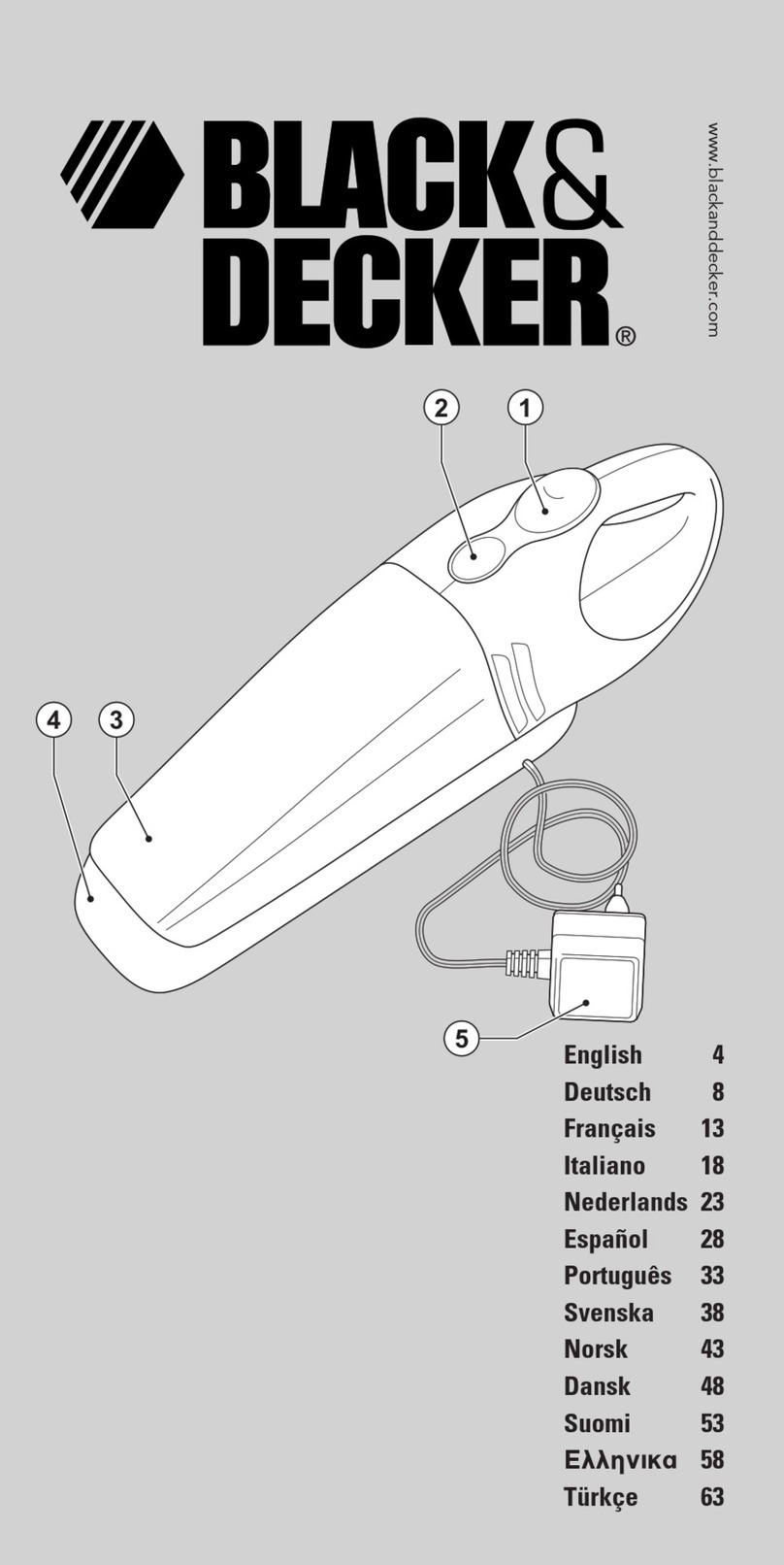 Black & Decker wv3615 User manual