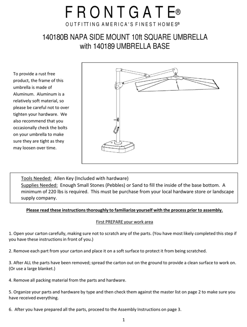 Frontgate 140180B User manual