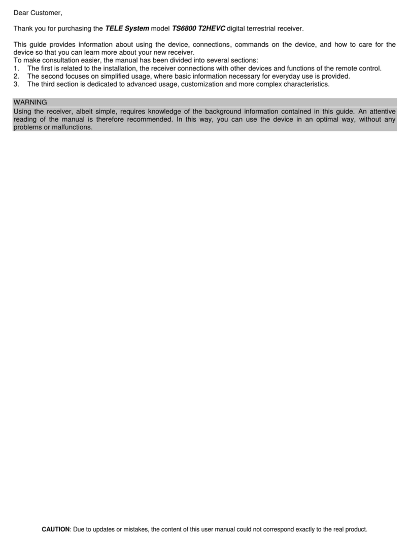 Telesystem TS6800 T2HEVC User manual