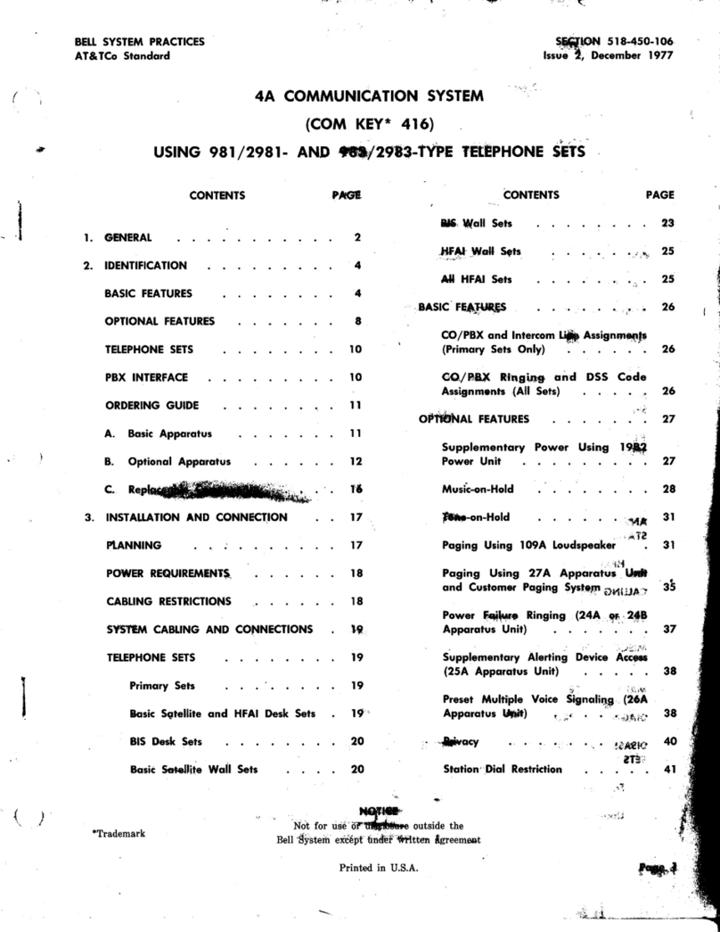 Bell System 4A manual