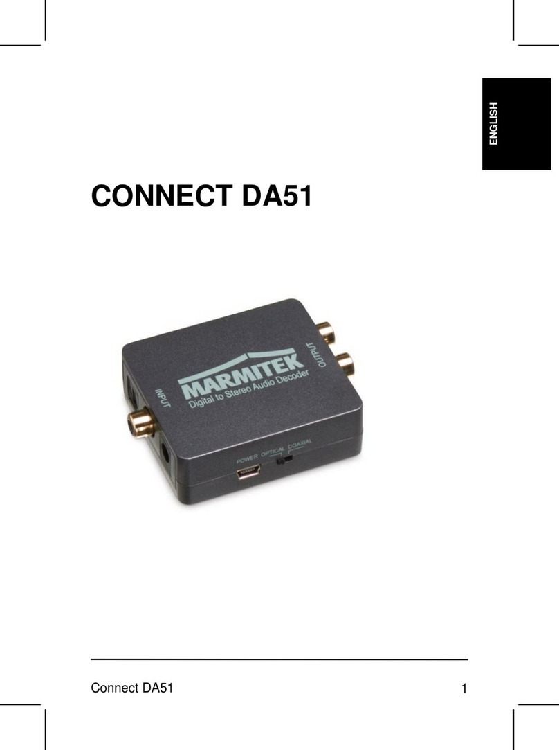 Marmitek CONNECT DA51 User manual Marmitek CONNECT DA51 User manual