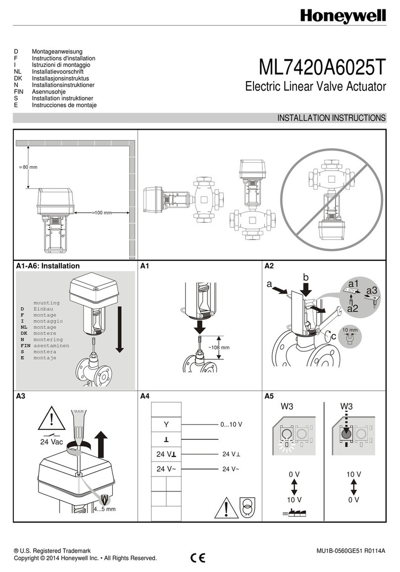 Honeywell ML7420A6025T User manual