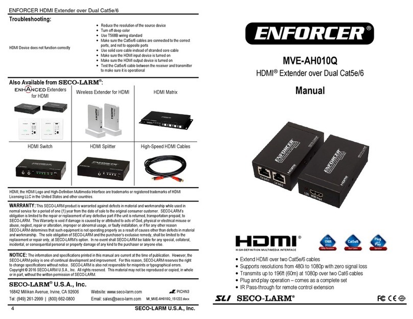 ENFORCER MVE-AH010Q manual
