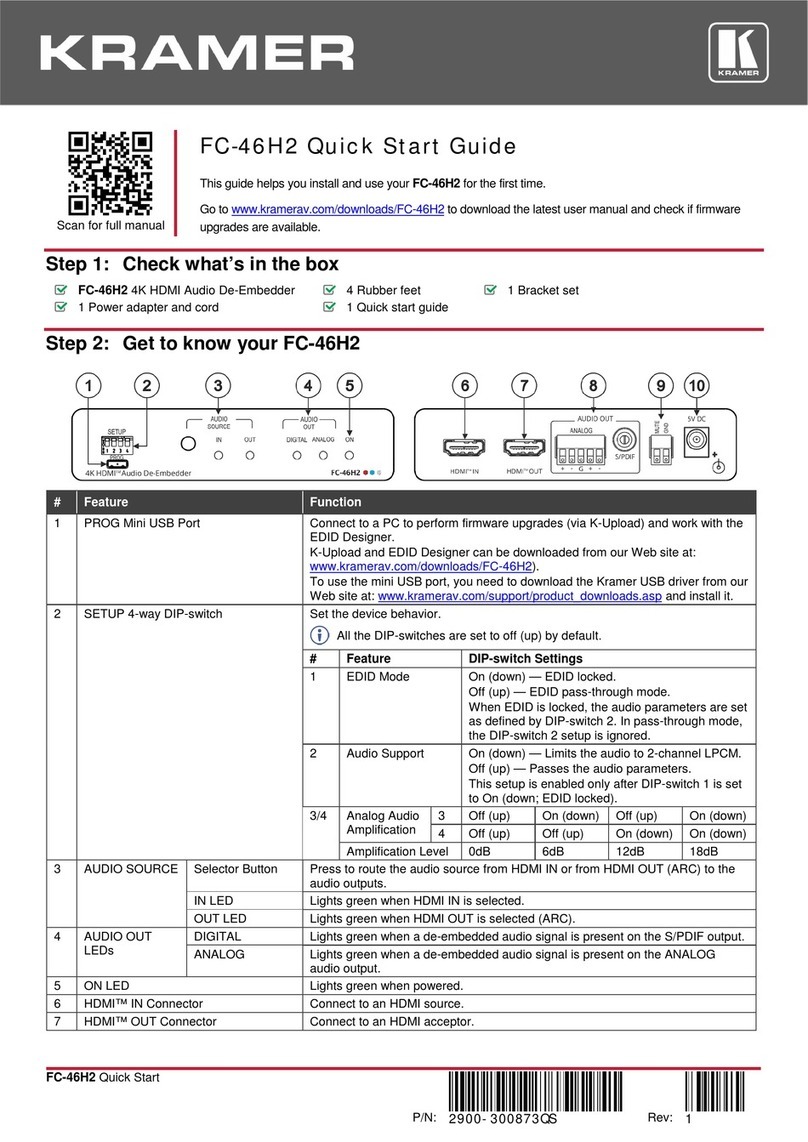Kramer FC-46H2 User manual
