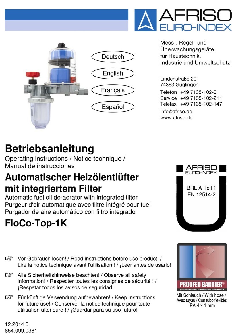 Afriso EURO-INDEX FloCo-Top-1K operating instructions