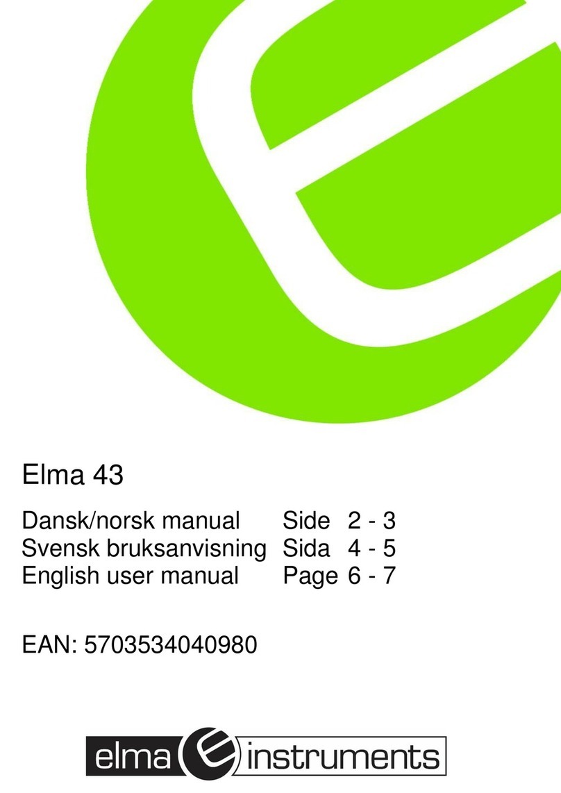 Elma Instruments Elma 43 user manual