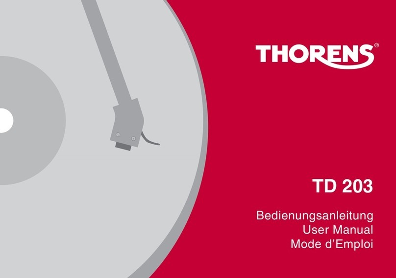 THORENS TD 203 User manual