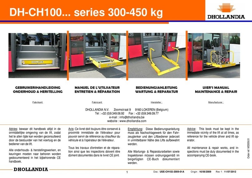 Dhollandia DH-CH100 Series user manual