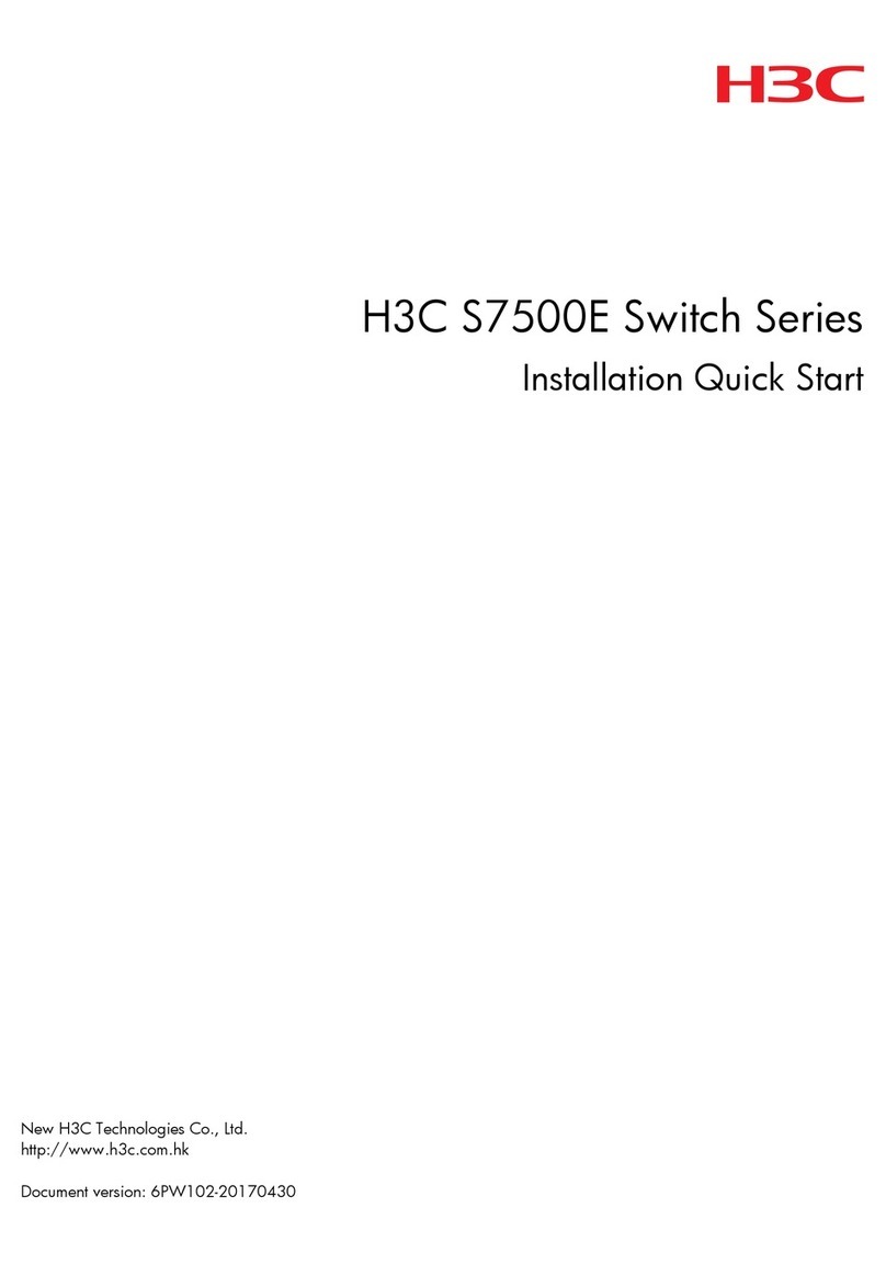 H3C H3C S7500E Series Installation, quick start H3C H3C S7500E Series Installation, quick start