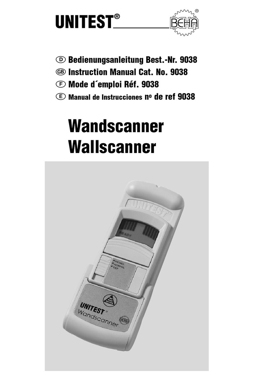 BEHA UNITEST Wallscanner instruction manual