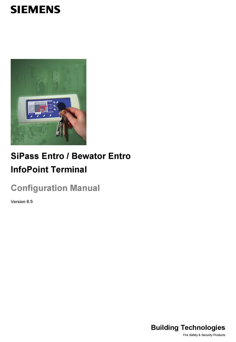 Siemens SiPass Entro Instruction sheet