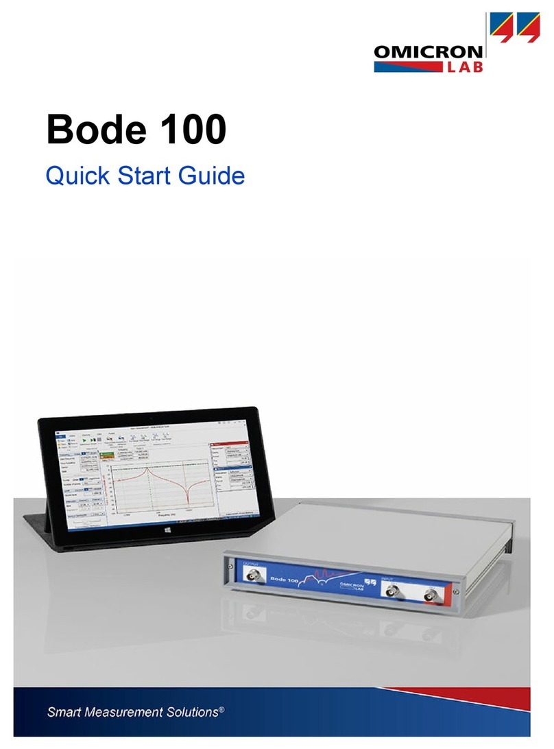 Omicron Lab Bode 100 quick start guide Omicron Lab Bode 100 quick start guide