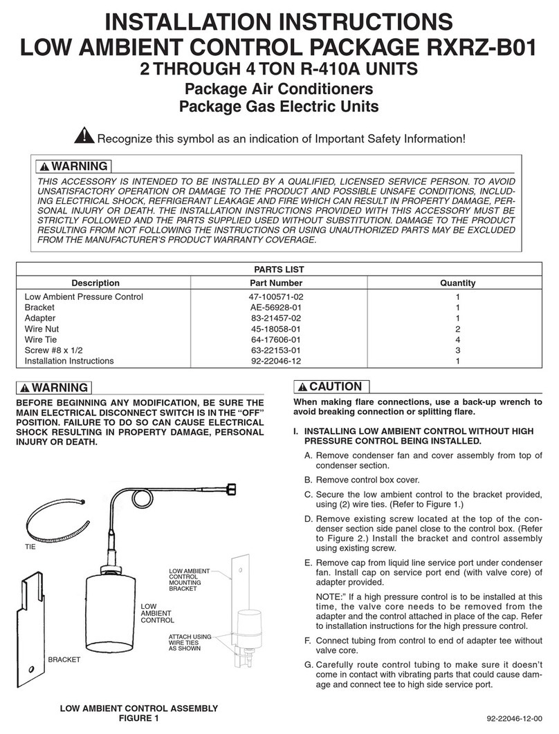 Rheem RXRZ-B01 installation instructions