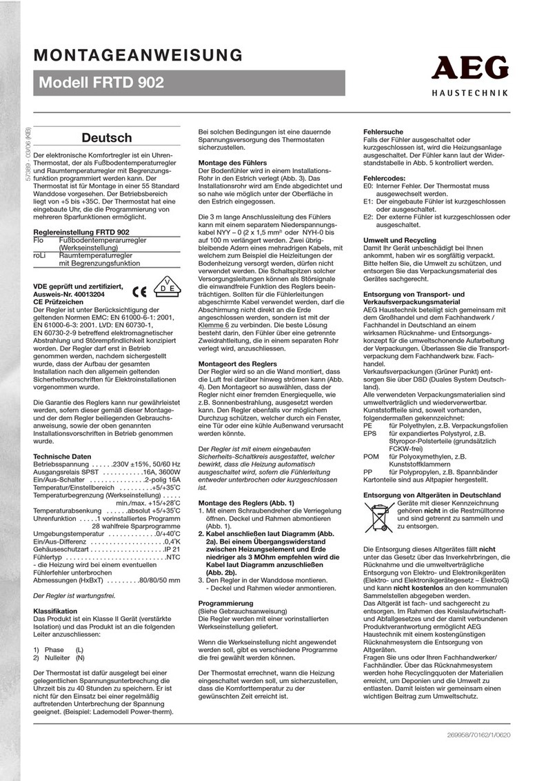 AEG FRTD 902 User manual