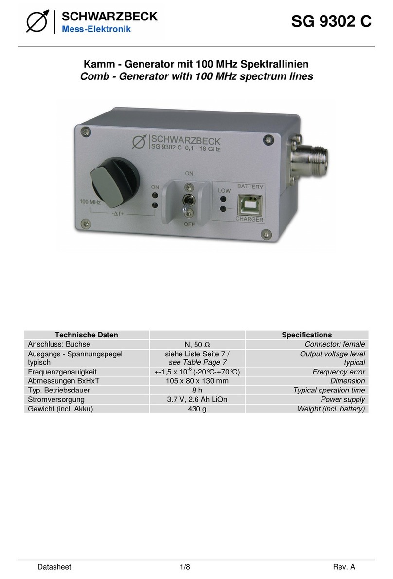 Schwarzbeck SG 9302 C manual