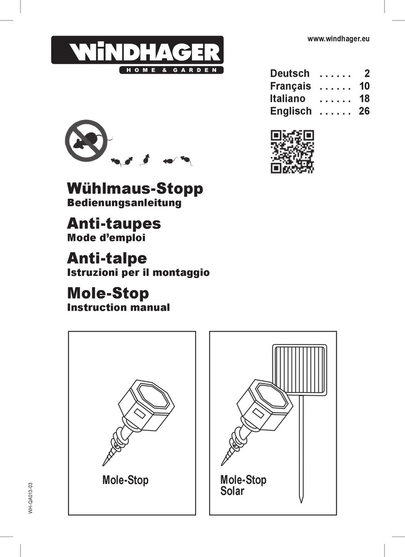 Windhager Mole-Stop Series User manual