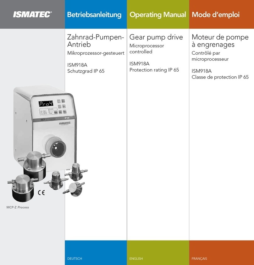 Ismatec ISM918A operating manual