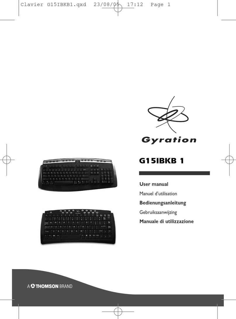 THOMSON Gyration G15IBKB 1 user manual