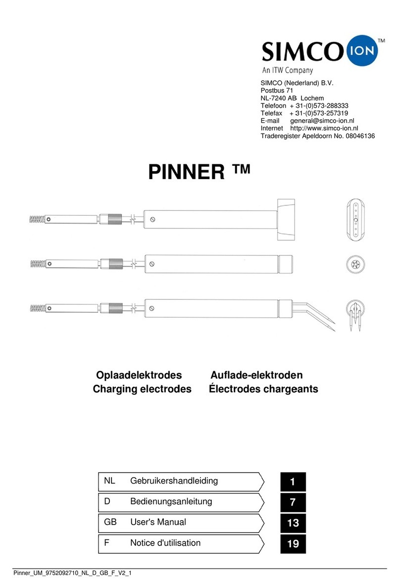 ITW Simco-Ion PINNNER User manual