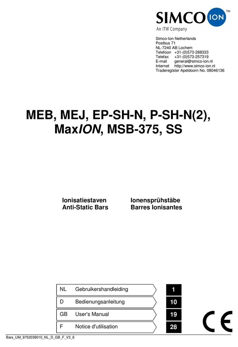 Simco-Ion Simco-Ion MEB user manual