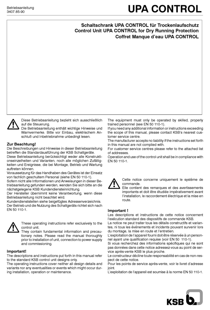 KSB UPA User manual