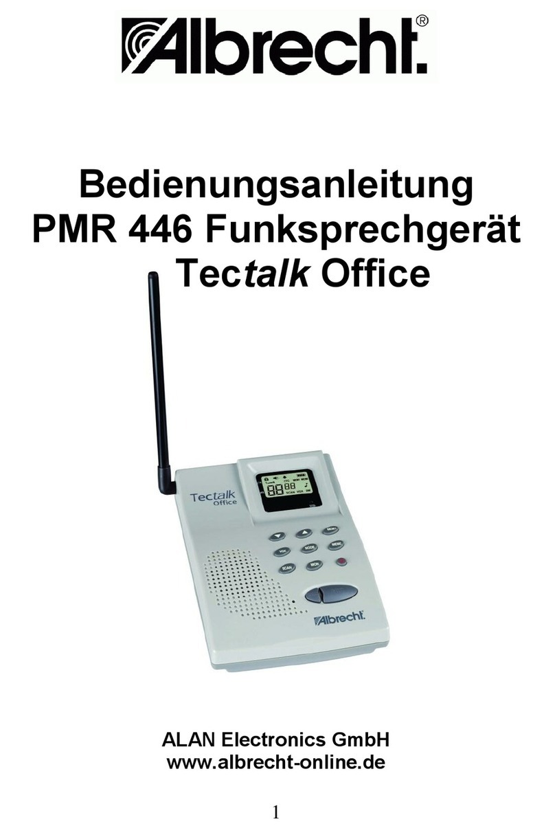 Albrecht PMR 446 user manual
