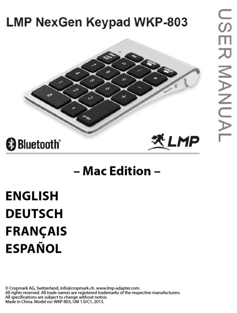 lmp NexGen Keypad WKP-803 user manual