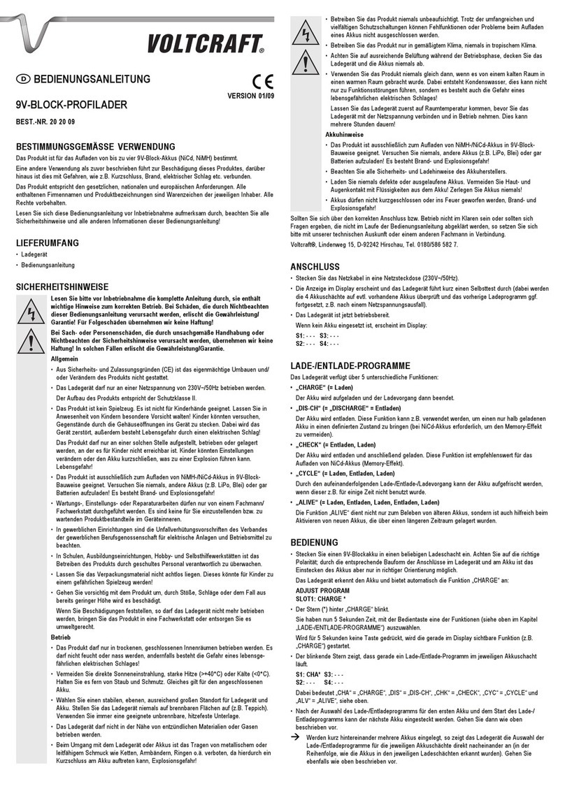 VOLTCRAFT 20 20 09 operating instructions