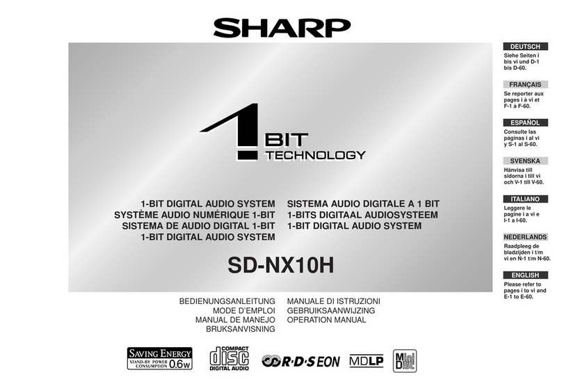 Sharp SD-NX10H User manual Sharp SD-NX10H User manual