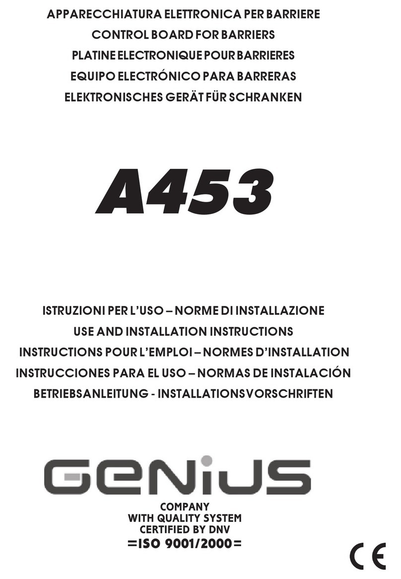 Genius A453 Use and Installation Instructions