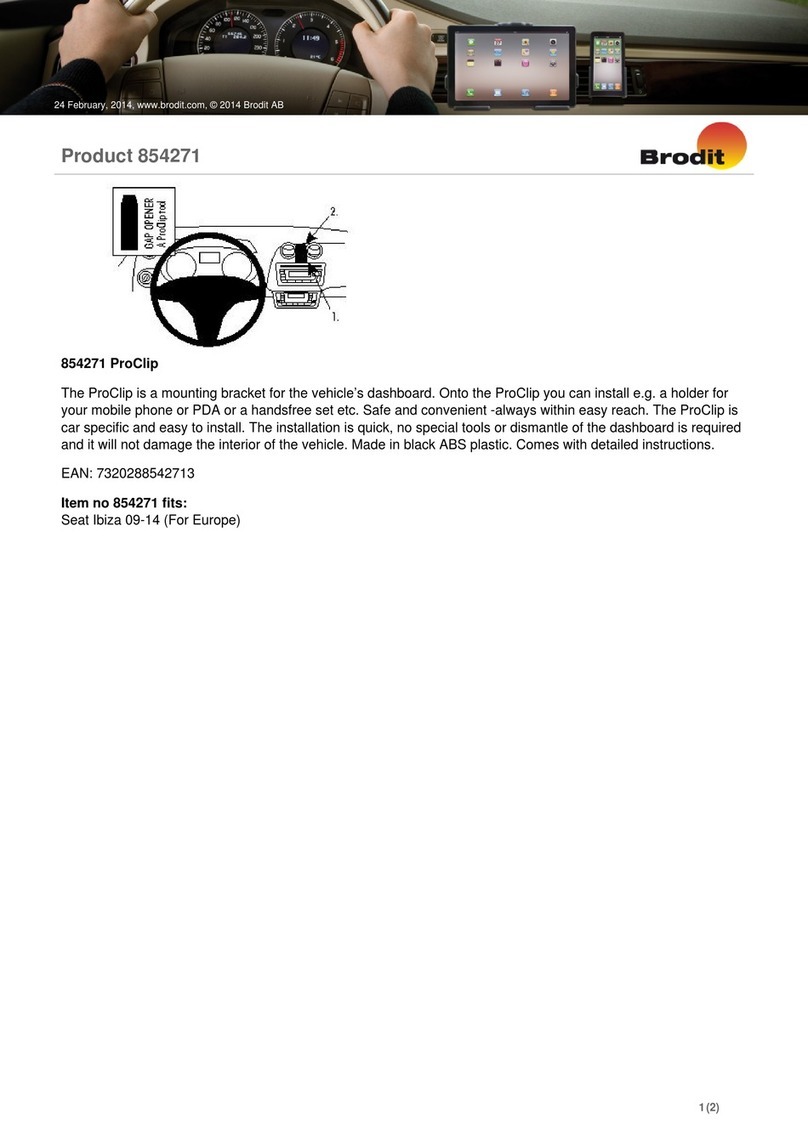 Brodit ProClip 854271 User manual Brodit ProClip 854271 User manual