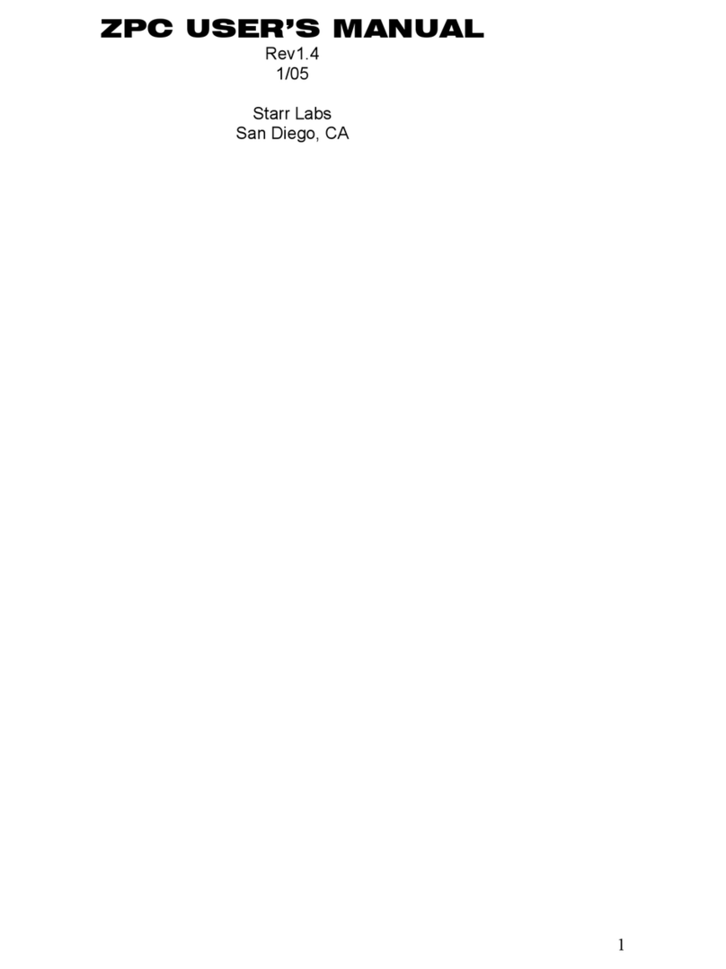 Starr Labs Ztar user manual