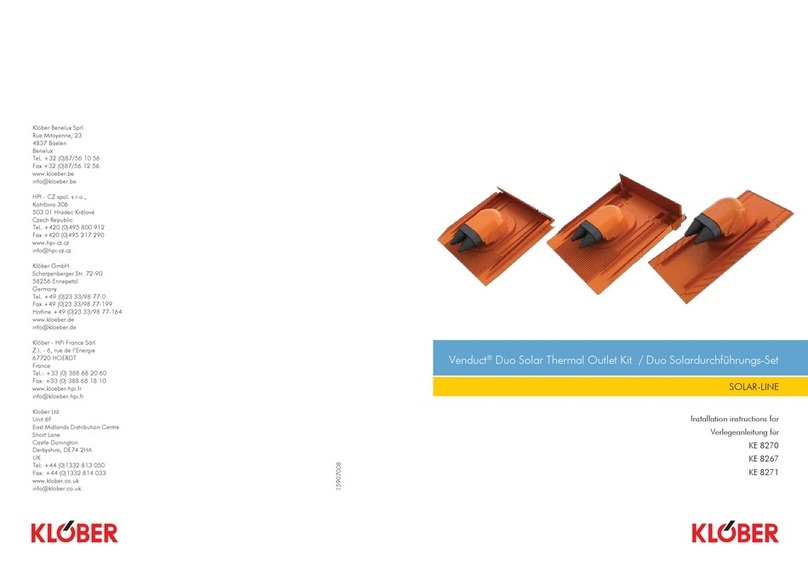 KLOBER Venduct Duo Solar Series installation instructions