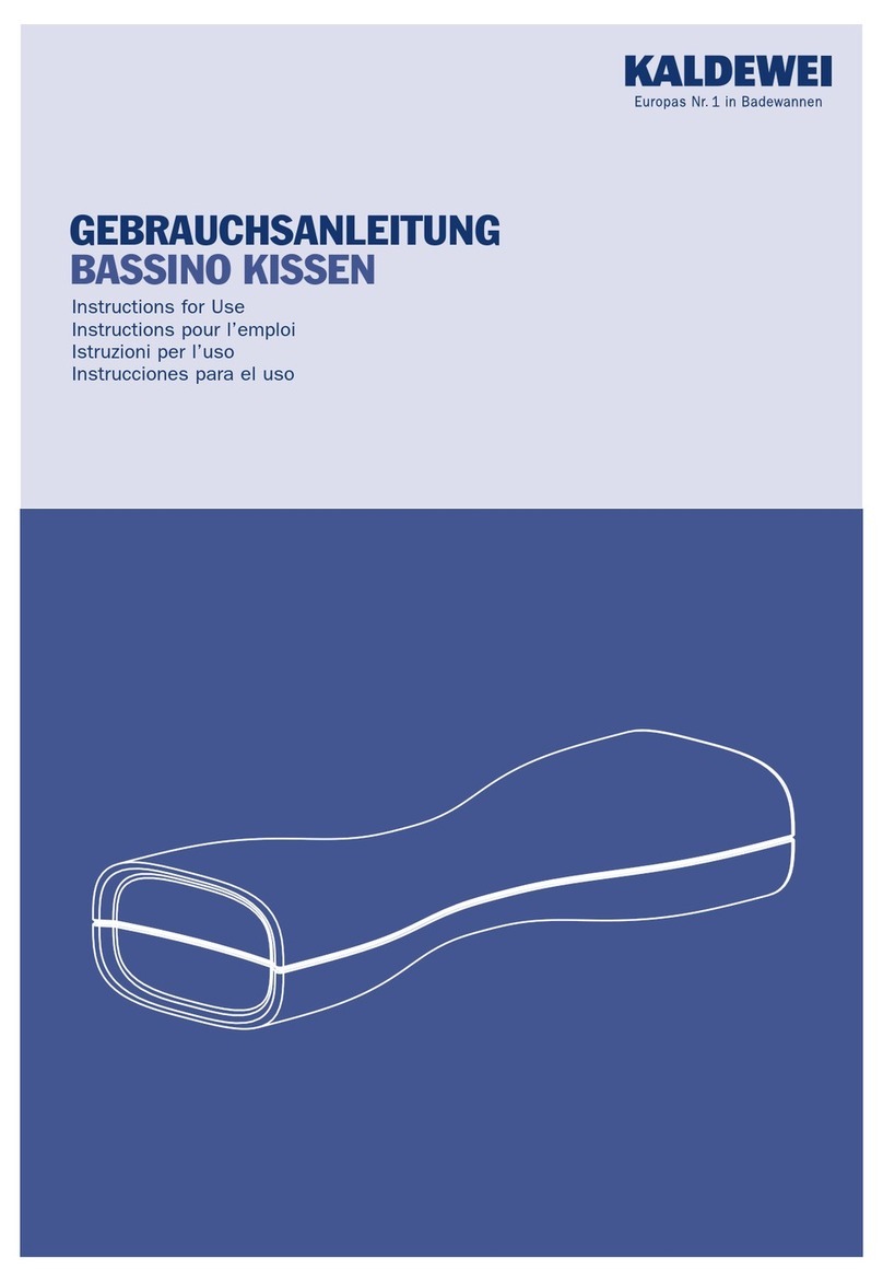 Kaldewei BASSINO KISSEN Instructions for use
