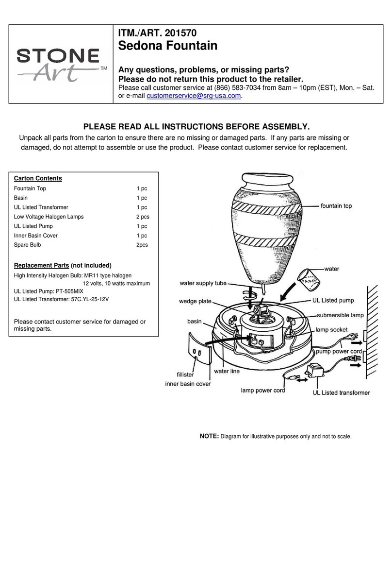 Stone Art Sedona 201570 manual