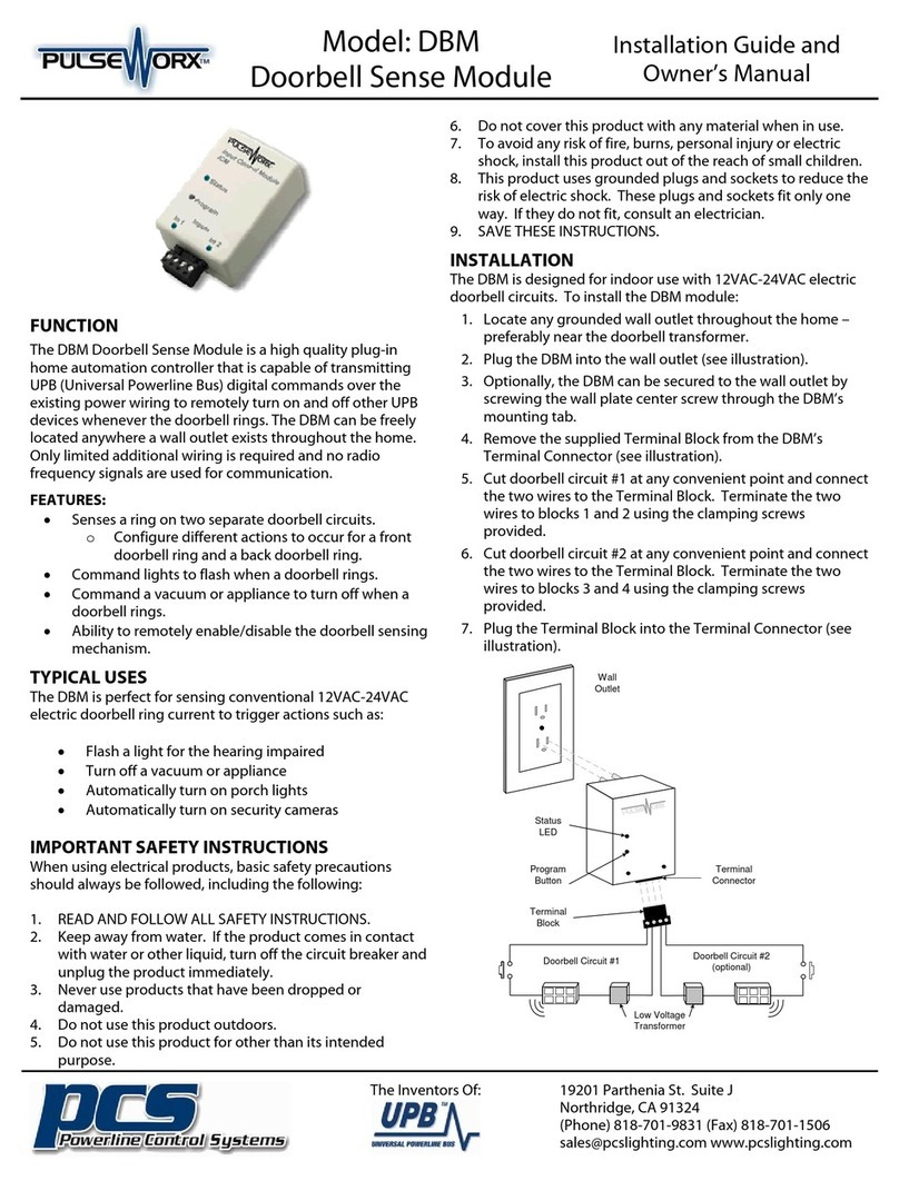 PulseWorx DBM User manual