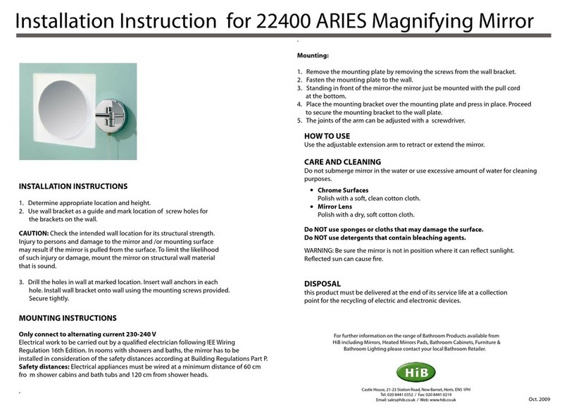 HiB ARIEST 22400 Installation instruction